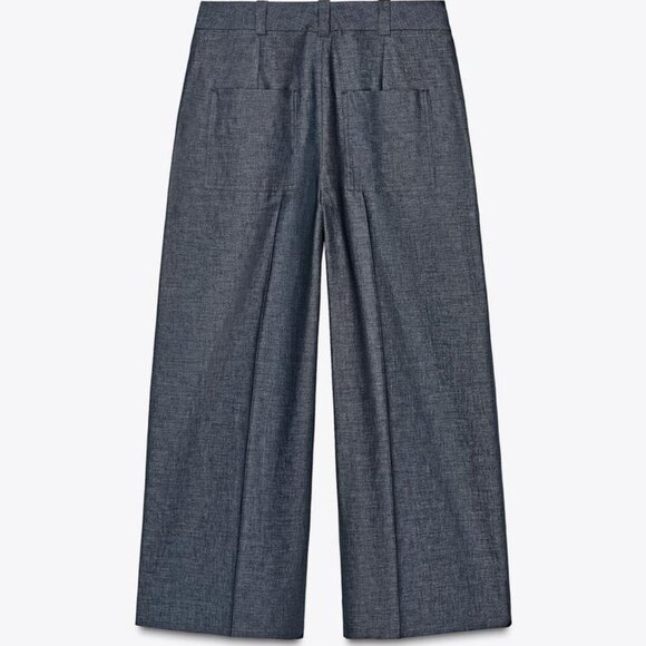 ZARA LINEN-BLEND CULOTTES - Picture 2 of 4